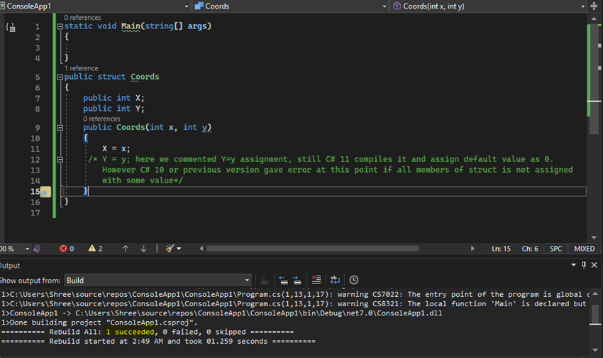 Introduction to C# 11 and its new features
